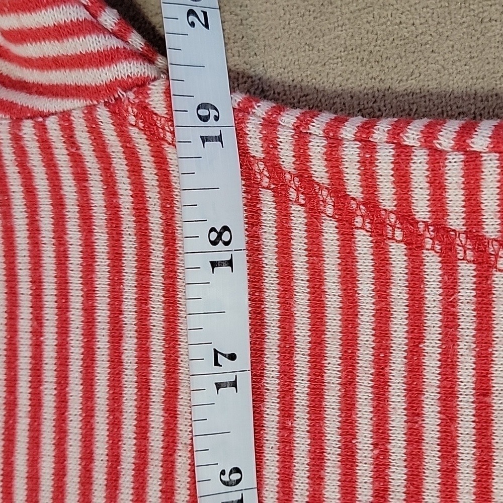 Billabong Red & Cream Striped Hoodie Size Small EUC - Picture 2 of 7